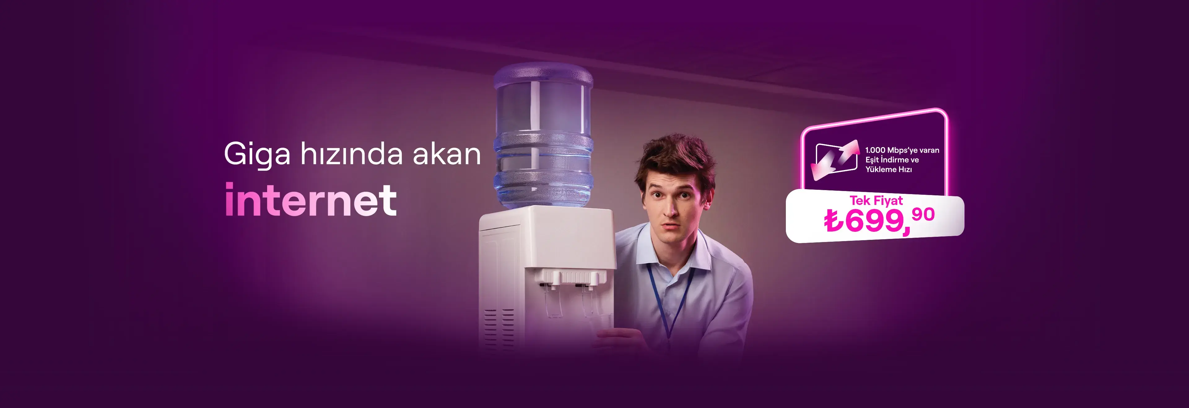 Giga hızında akan internet