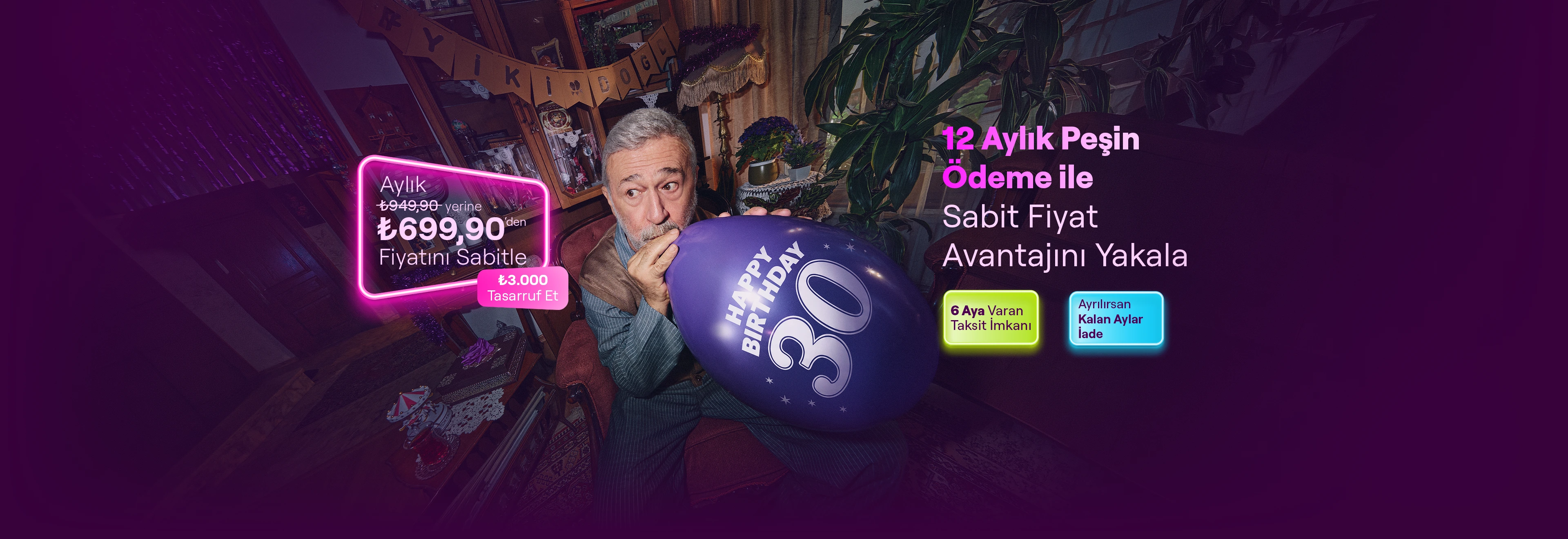 12 Aylık Peşin Öde, İndirimli Kullan ve Fiyatı Sabitle