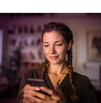 Turknet taahhutsayar sayfasının arka planındaki taahhütbitişini hesaplayan kadın illüstrasyonu.